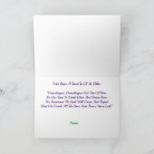 聖ウおもしろいルホの日のトースト挨拶状 カード (内部)