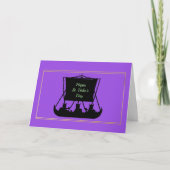 聖ウおもしろいルホの日のトースト挨拶状 カード (正面)