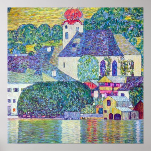 聖ウォルフガング教会バイグスタフクリムトアールビクトリアント ポスター (正面)