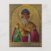 聖ウラジミール正教会のキリスト教のアイコン ポストカード (正面)