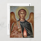 聖ウリエル・アーチャンエル正統キリスト教のアイコン ポストカード (正面/裏面)