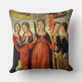 聖ウルスラおよび4人の聖者(パネルのテンペラ) クッション (裏面)