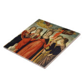 聖ウルスラおよび4人の聖者(パネルのテンペラ) タイル (側面)