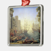 聖ウルスラ乗船と共に海港 メタルオーナメント (左)
