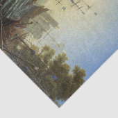 聖ウールスラの出航を描いた港の風景 薄葉紙 (詳細)