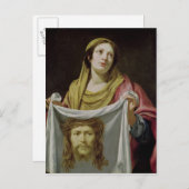 聖エアフローカバーを持つ聖ベロニカ ポストカード (正面/裏面)