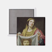 聖エアフローカバーを持つ聖ベロニカ マグネット (正面/裏面)