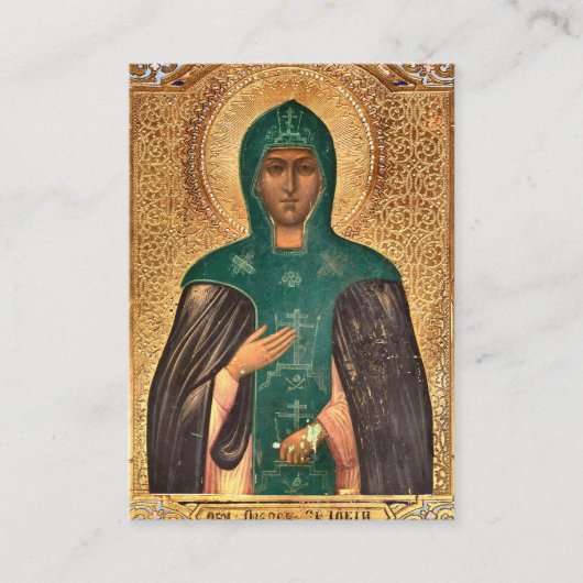 聖エウドキア 正教会 祈祷カード プレイスカード (正面)