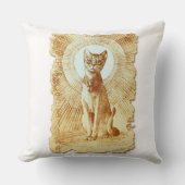 聖エジプト王室の猫 クッション (正面)