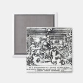 聖エリギウスは工房で金細工師として マグネット (正面/裏面)