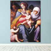 聖エリザベスとのヴァージンと子供 キャンバスプリント (インサイチュ (ウッドフロア))