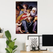 聖エリザベスとのヴァージンと子供 ポスター (ホームオフィス)