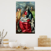 聖エリザベスと聖家族、1580年~85年 ポスター (キッチン)