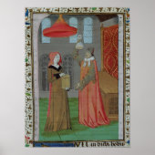 聖エリザベスの尿を検査する医師 ポスター (正面)