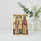 聖エリザベス新殉教正教会祈りの言葉カード プレイスカード (スタンド正面)