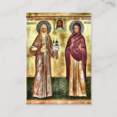 聖エリザベス新殉教正教会祈りの言葉カード プレイスカード (正面)