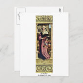 聖エリザベスbyホルベイン・ド・ハンス ポストカード (正面/裏面)