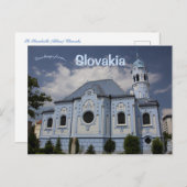 聖エリザベツブルーチャーチブラチスラバスロバキア ポストカード (正面/裏面)