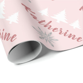 聖エレガントパーソナライズされた降誕祭のお祝い ラッピングペーパー