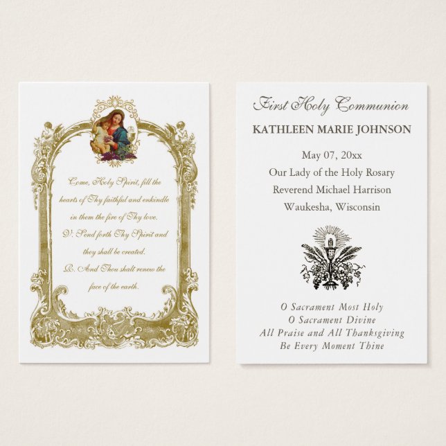 聖エレガント聖餐式 (正面&裏面)