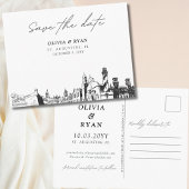 聖オーガスティン日付ポストカードの結婚保存 ポストカード