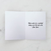 聖オーガスティンFLライトハウスからのメリークリスマス シーズンカード (内部)