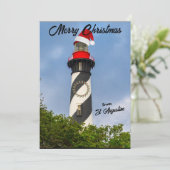 聖オーガスティンFLライトハウスからのメリークリスマス シーズンカード (スタンド正面)