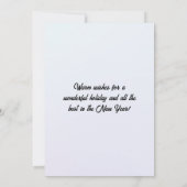 聖オーガスティンFLライトハウスからのメリークリスマス シーズンカード (裏面)