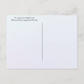 聖オーガスティンFLライトハウスからのメリークリスマス シーズンポストカード (裏面)