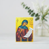 聖カシアニ正教キリスト教祈りの言葉カード プレイスカード (スタンド正面)