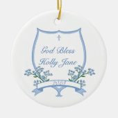 聖カスタム洗第一聖体フローラベビー セラミックオーナメント (正面)