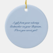 聖カスタム洗第一聖体フローラベビー セラミックオーナメント (裏面)