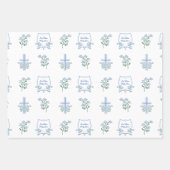 聖カスタム洗第一聖体フローラベビー ラッピングペーパーシート (正面3)