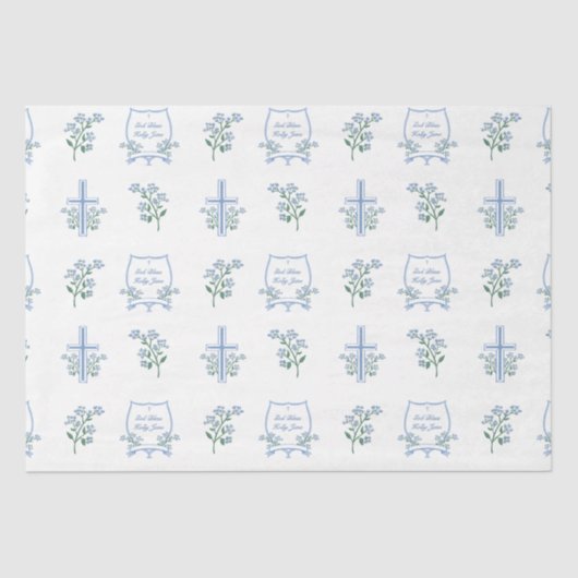 聖カスタム洗第一聖体フローラベビー 薄葉紙 (正面)