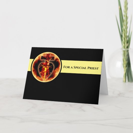 聖カトリック十字架聖三位一体祭司 サンキューカード (正面)