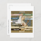 聖カトリーナ・シエナのためのカラーパレット(BK 19) P ポストカード (正面/裏面)