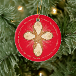 聖カノリおもしろい赤イタリアンクリスマス セラミックオーナメント
