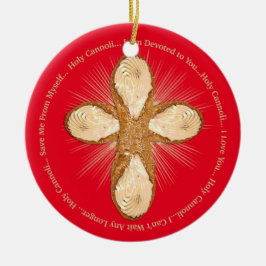 聖カノリおもしろい赤イタリアンクリスマス セラミックオーナメント