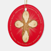 聖カノリおもしろい赤イタリアンクリスマス セラミックオーナメント (左)