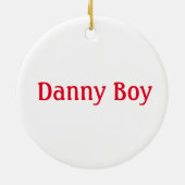 聖カノリおもしろい赤イタリアンクリスマス セラミックオーナメント (裏面)