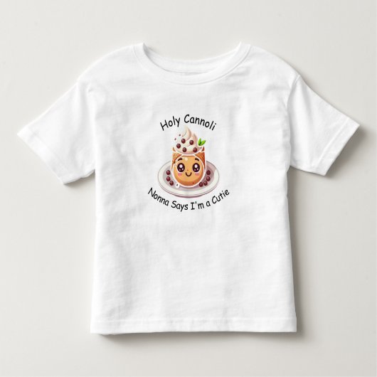 聖カノーリ・ノナ私はかわいこちゃんTシャツだと言う トドラーTシャツ (正面)