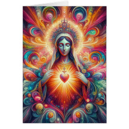 聖カラフルサイケデリックハート