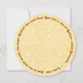 聖ガブリエル大天使(M 011)グリーティングカード 招待状 (裏面)