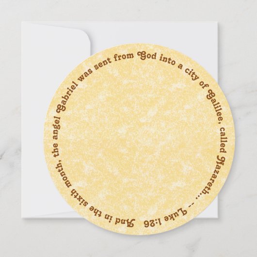 聖ガブリエル大天使(M 011)グリーティングカード 招待状 (裏面)