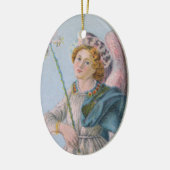 聖ガブリエル・ザ・アーチャンエル(詳細; M 017) セラミックオーナメント (左)