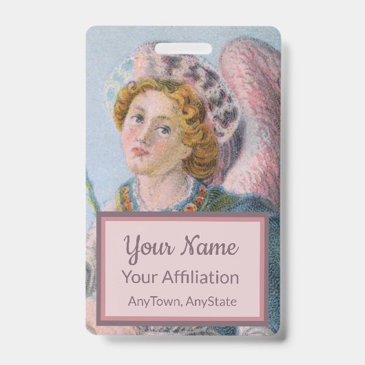 聖ガブリエル・ザ・アーチャンエル(詳細; M 017) バッジ (正面)