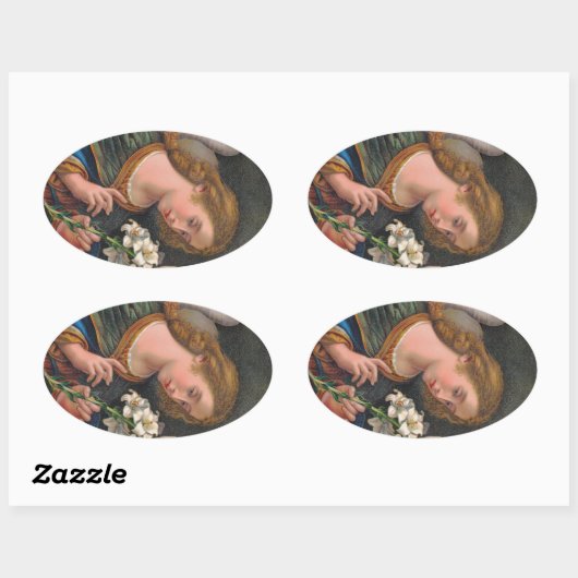 聖ガブリエル・ザ・アーチャンエル(M 035) 楕円形シール (シート)