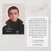 聖ガブリエル・ポッセンシ プレイスカード (正面/裏面)