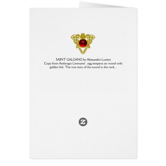 聖ガルガノ/岩の剣の伝説 (裏面)