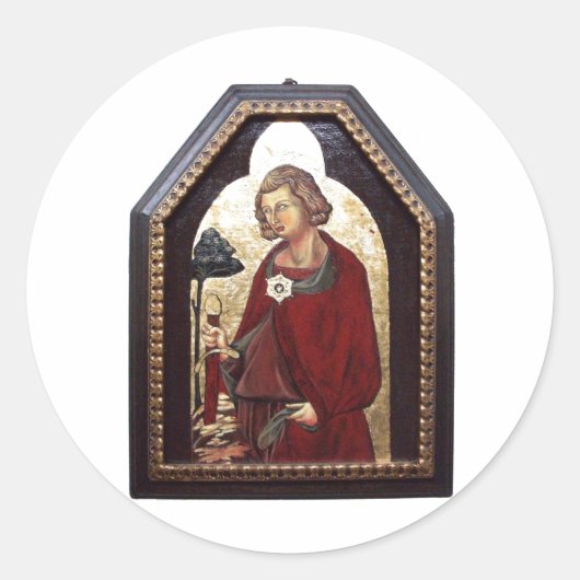 聖ガルガノ/岩の剣の伝説 ラウンドシール (正面)